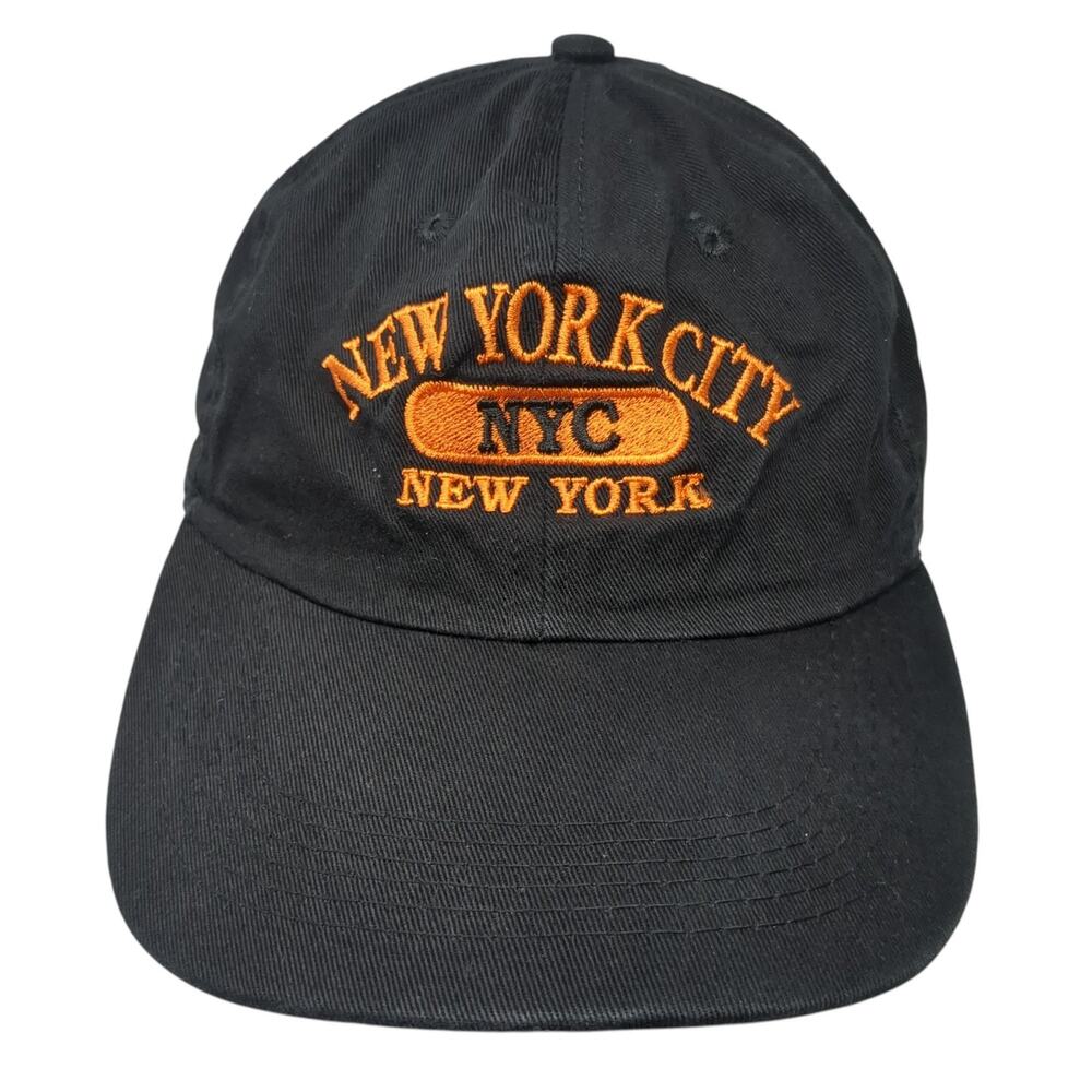 New York City Slideback Baseball Cap Black OS Adjustable DMR Classic Headwear